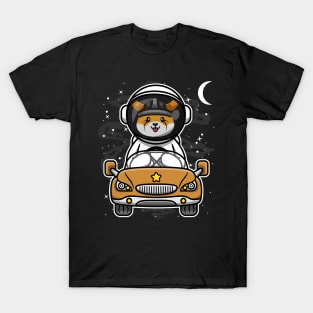 Astronaut Car Floki Inu Coin Floki Army To The Moon Crypto Token Cryptocurrency Wallet Birthday Gift For Men Women Kids T-Shirt